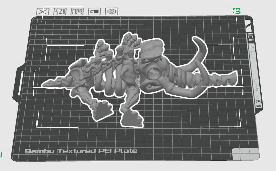 Skeleton Dinosaur Articulating Fidget Toy