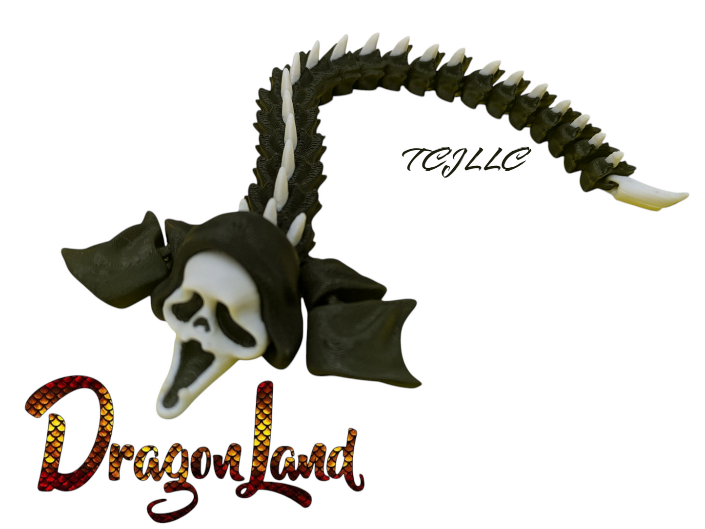 Scream Dragon Fan Art Painted