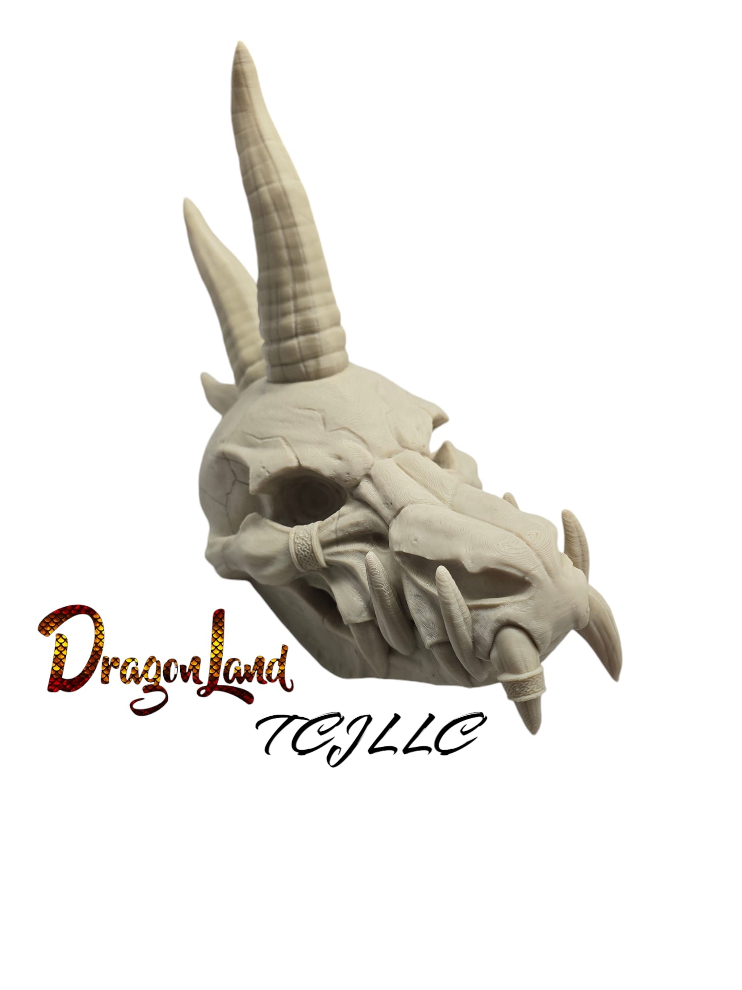 Punk Dragon Skull Small Wall Mount Assembled