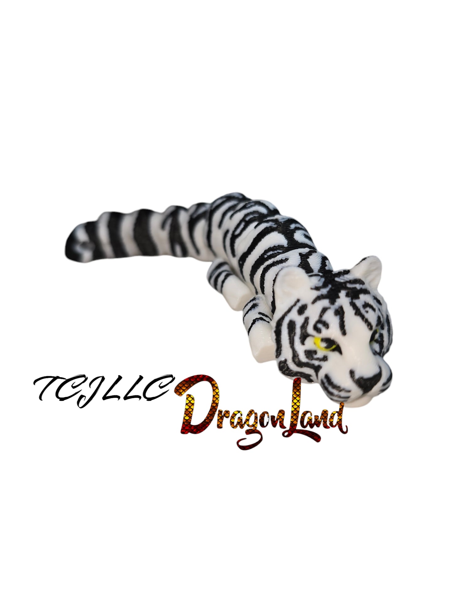 Painted Tiger Key Black and White
