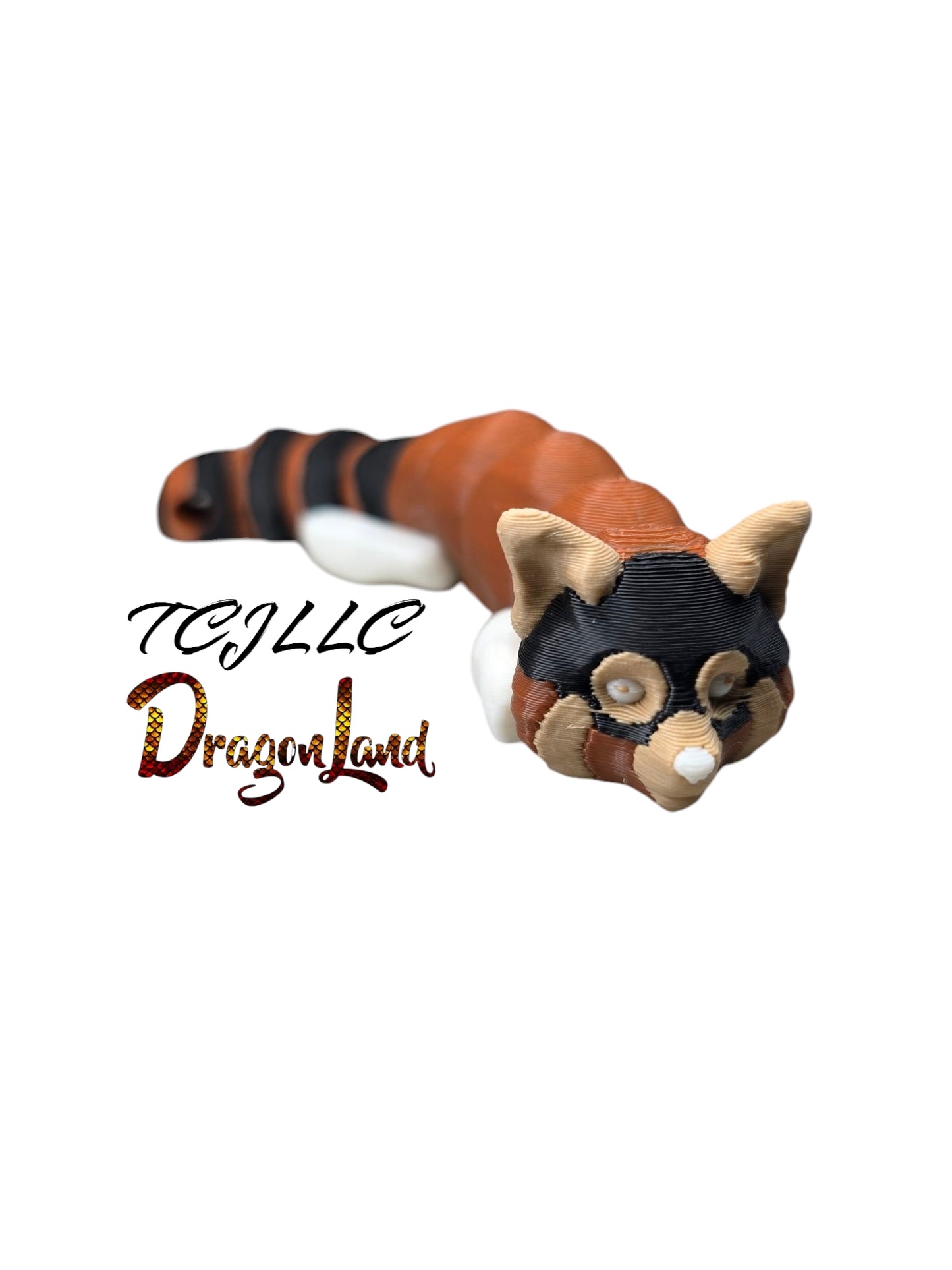 Red Panda Painted Key Chain