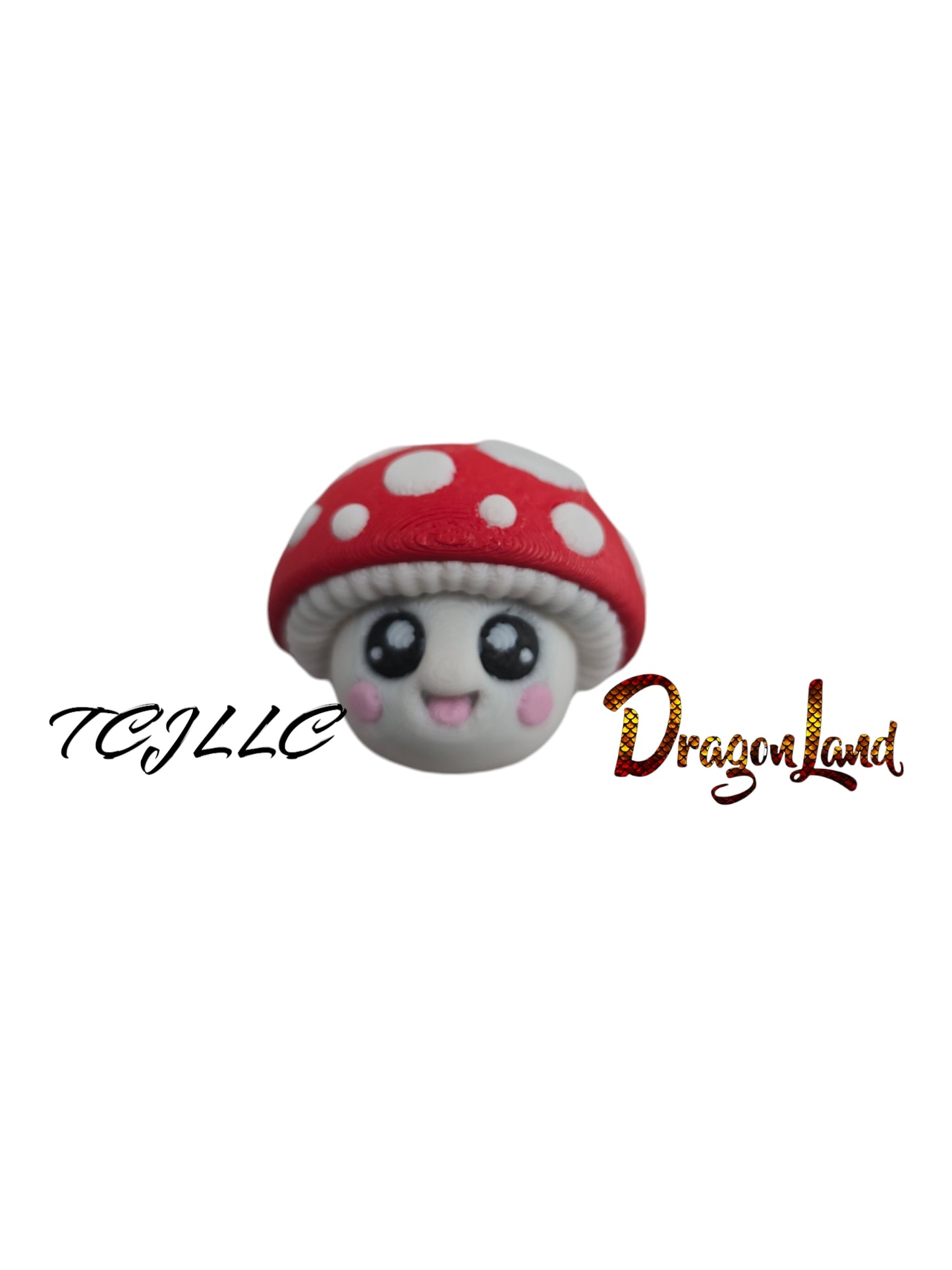 Mushroom Painted Keychain
