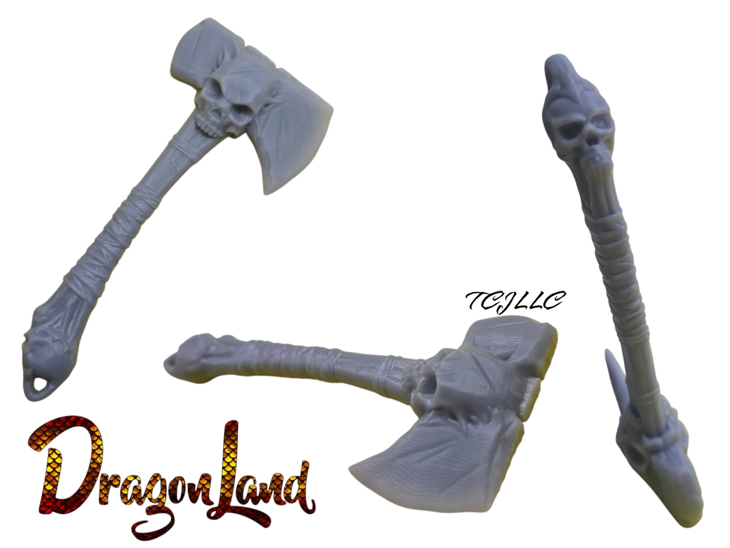 Resin Skull Axe Small
