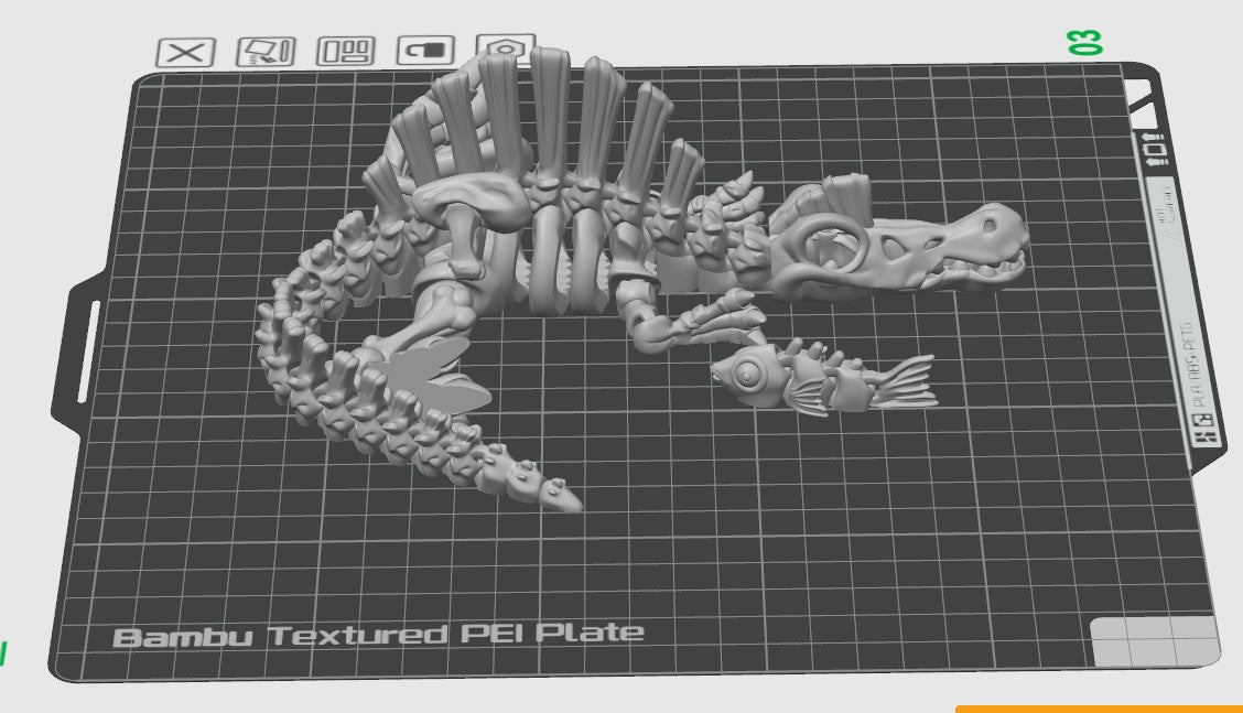 Skeleton Dinosaur Articulating Fidget Toy