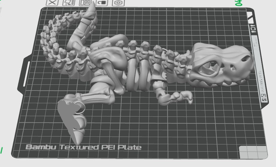 Skeleton Dinosaur Articulating Fidget Toy