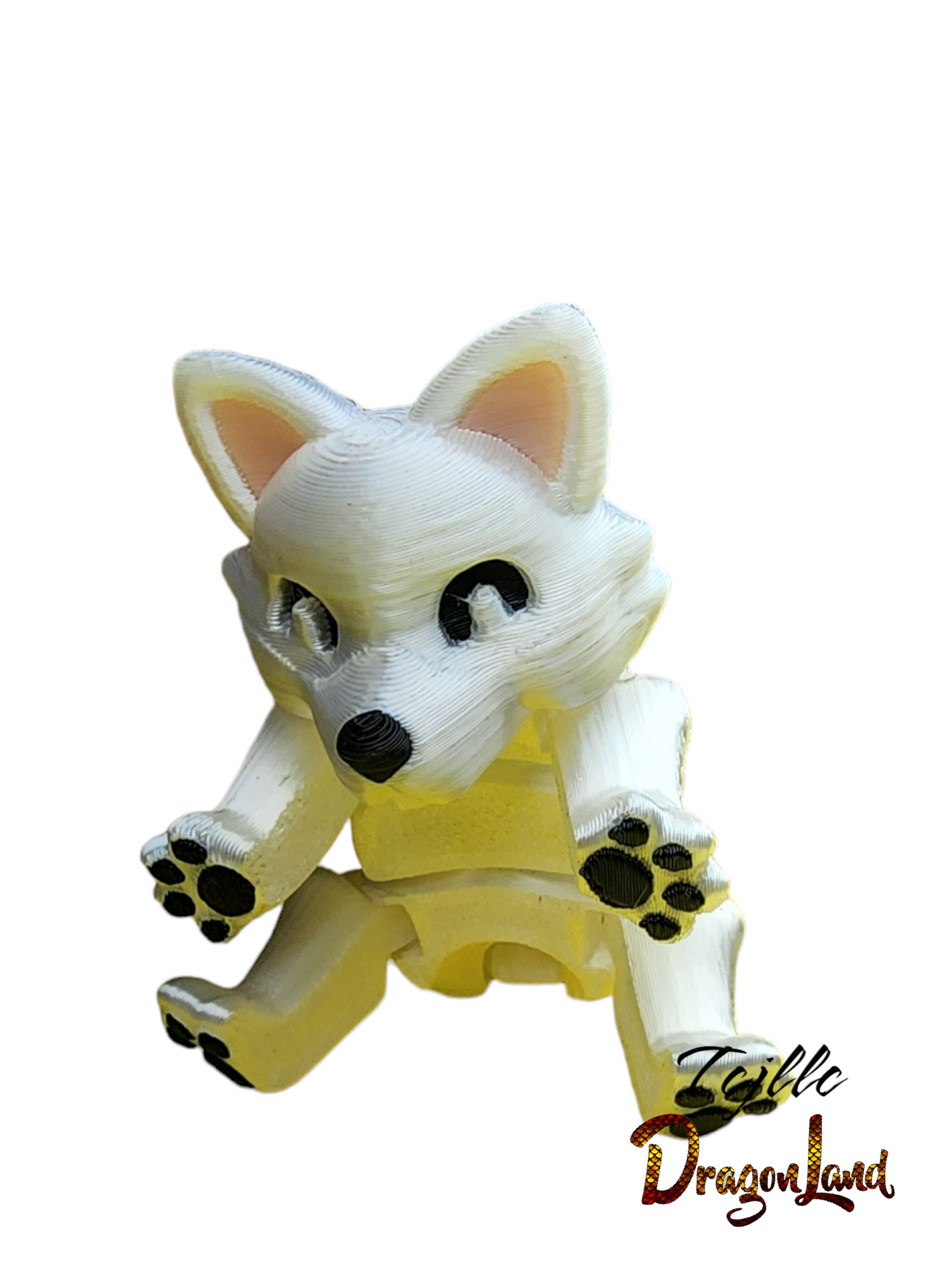 Arctic Fox Painted Small