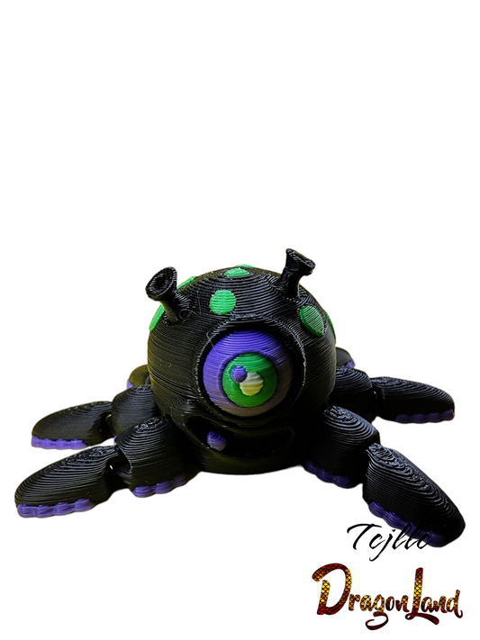 Alien Octopus Painted Pencil Topper