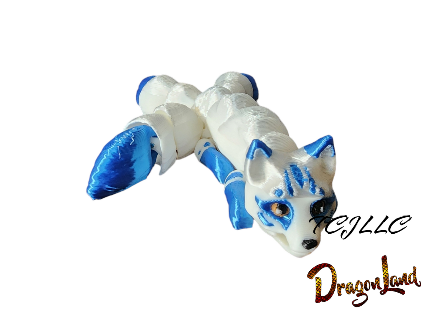 Fox 3 Tail Painted Kitsune