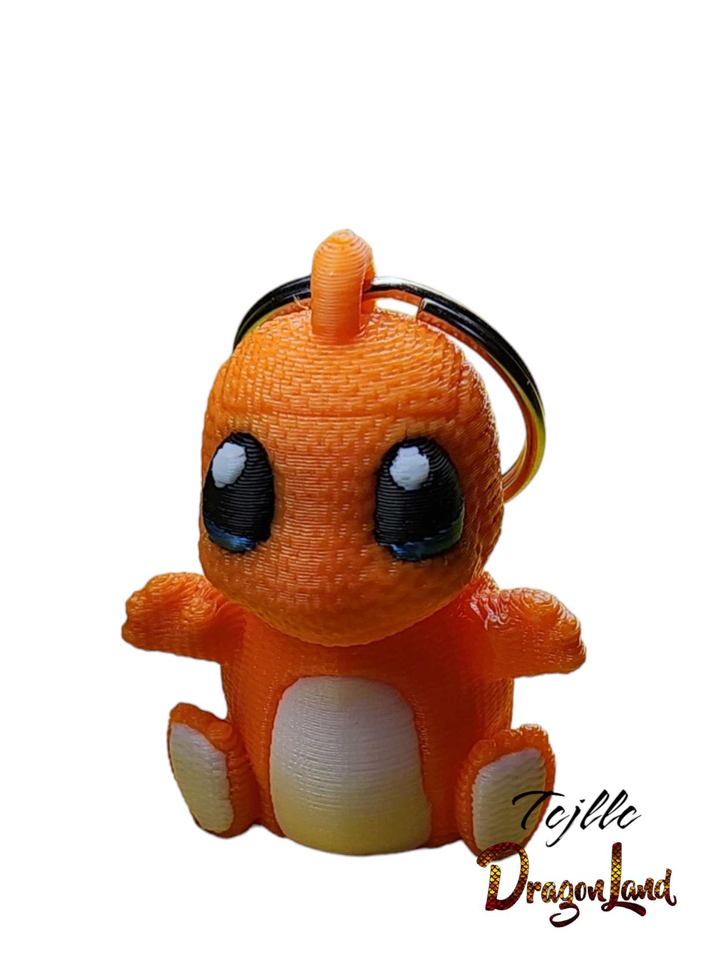 Charmander Keychain Painted