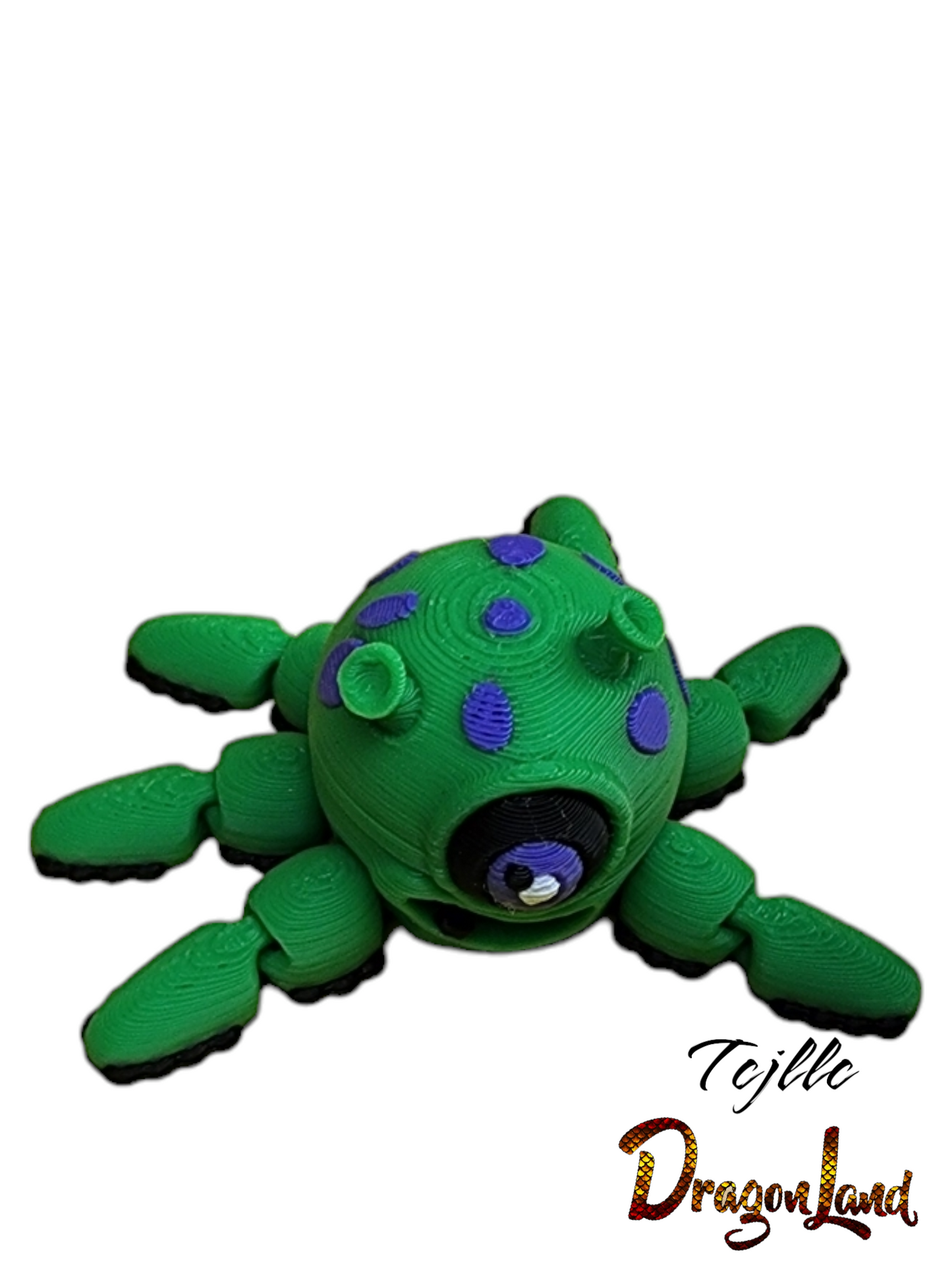 Alien Octopus Painted Pencil Topper