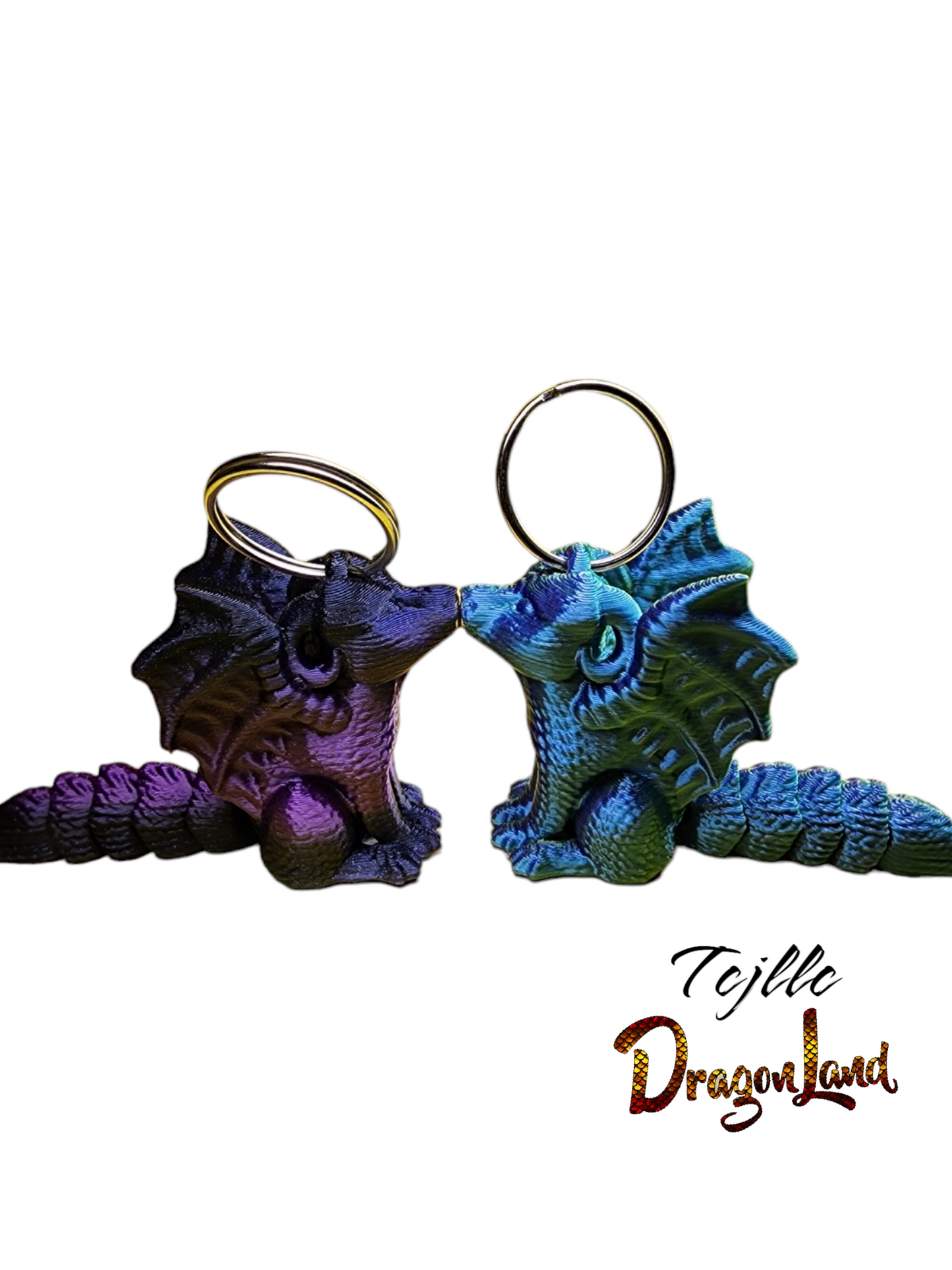 Kissing Dragon keychain