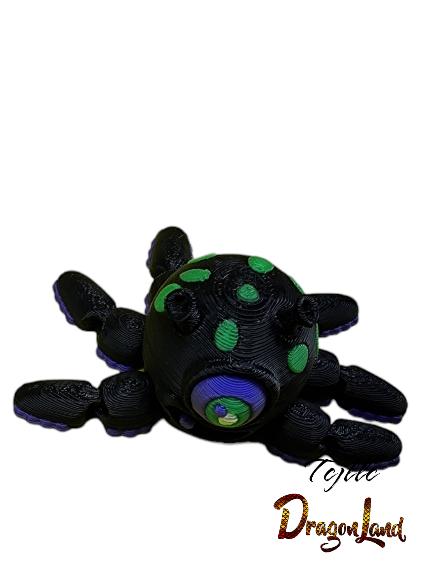 Alien Octopus Painted Pencil Topper