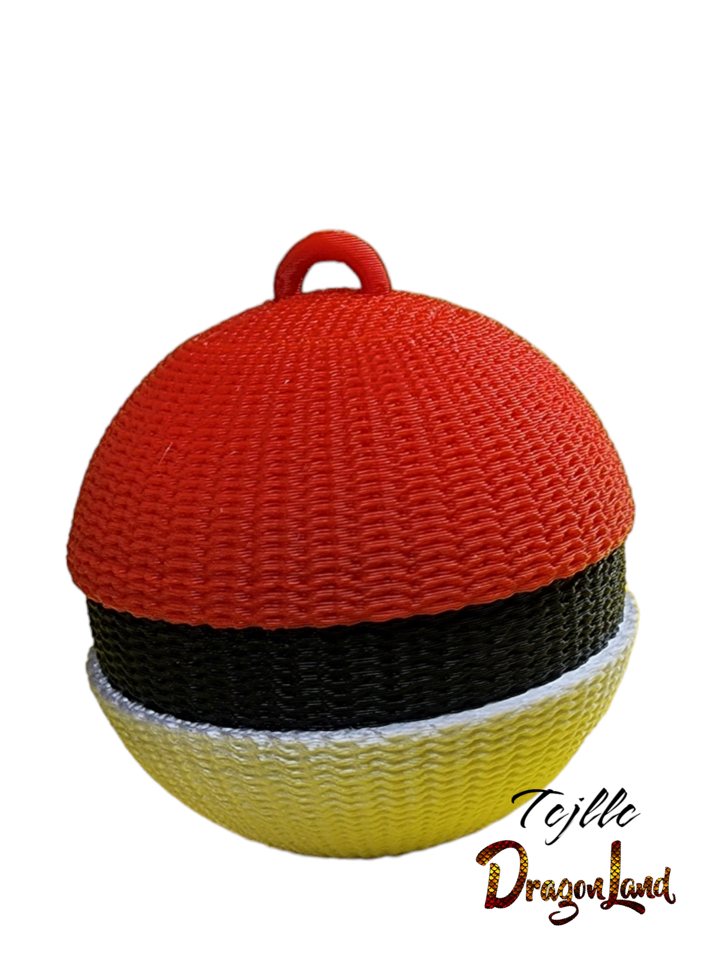 Pokemon Ball Painted Keychain