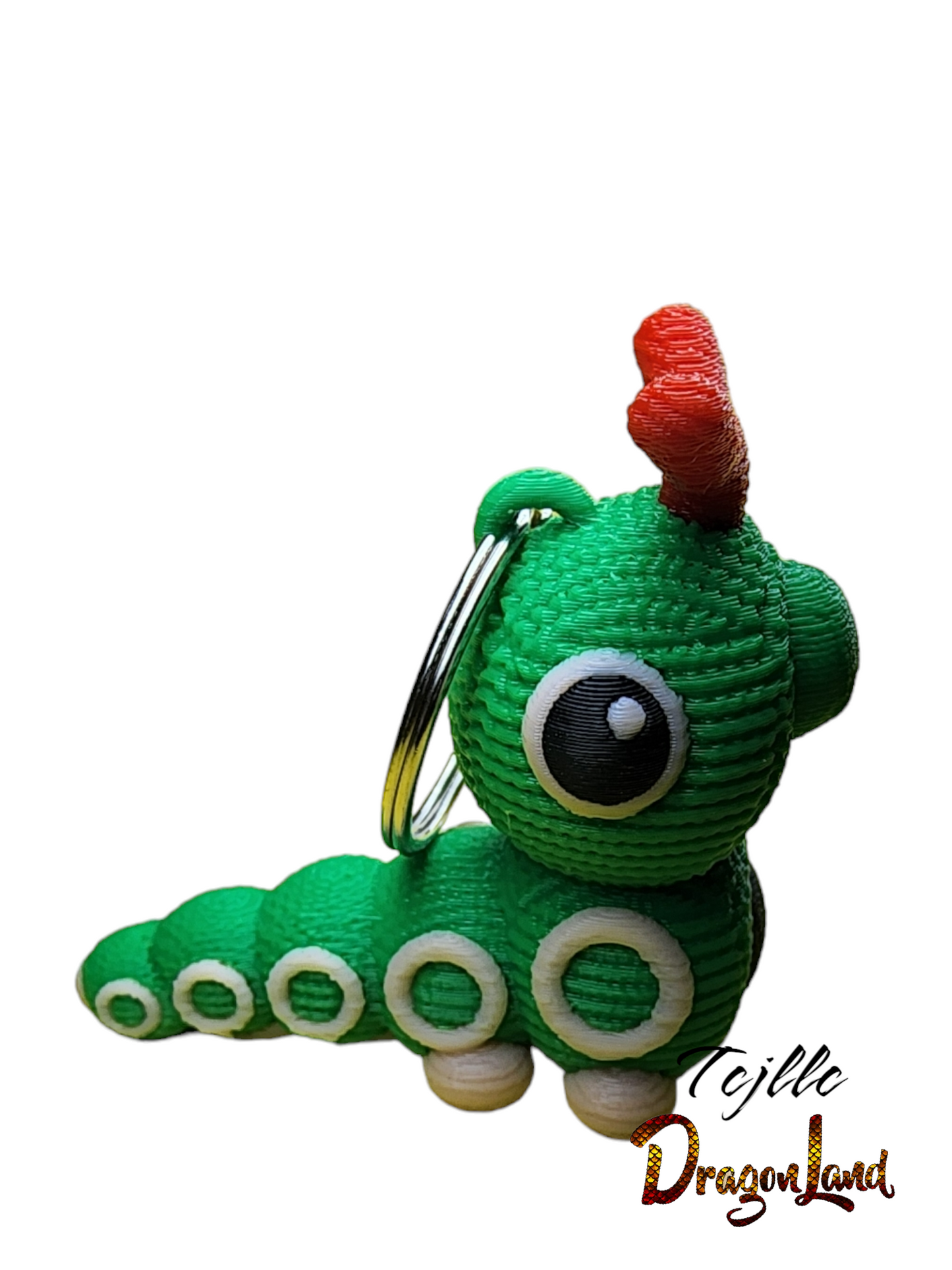 Caterpie Keychain Painted