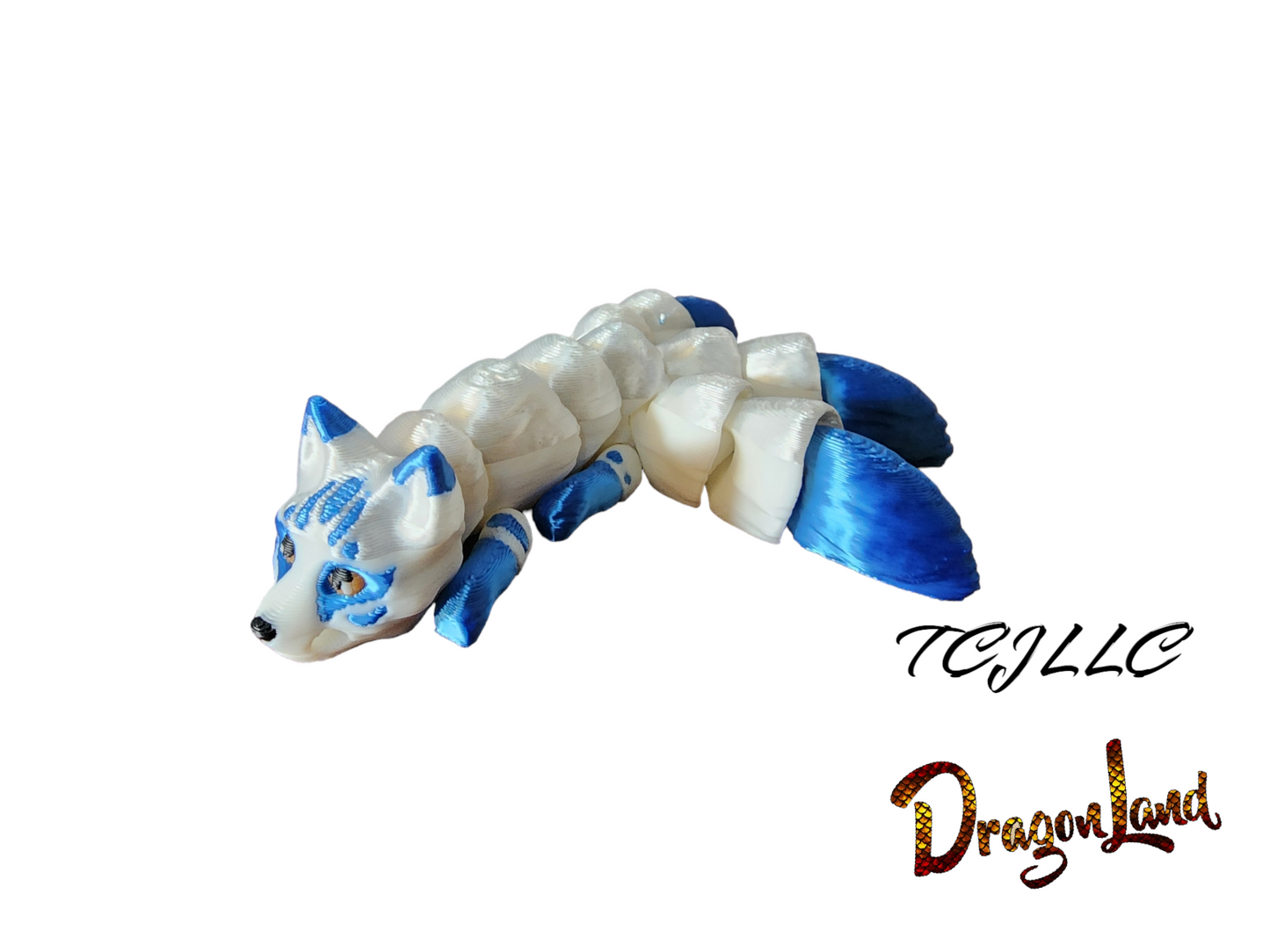 Fox 3 Tail Painted Kitsune