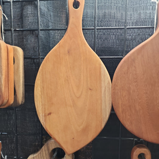 Mahogany Leaf Shape Serving Board