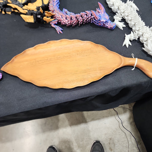 Mahogany Leaf Tray