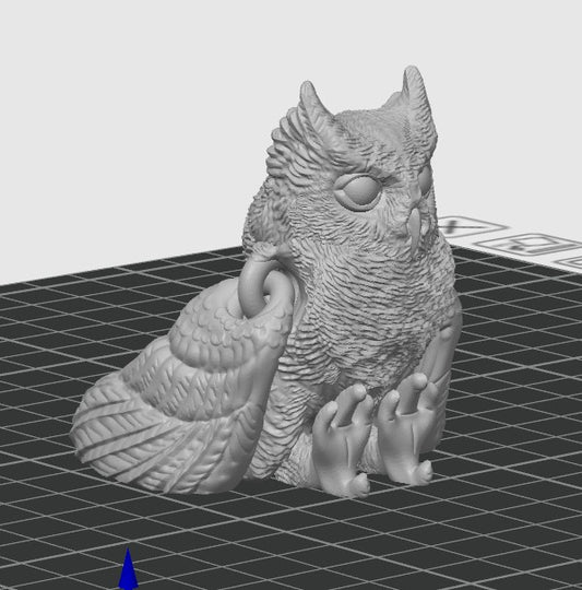 Horned Owl Small Articulated fidget toy