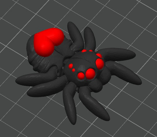 Jumping Spider Heart Painted