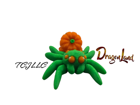 Jumping Spider Pumpkin Painted