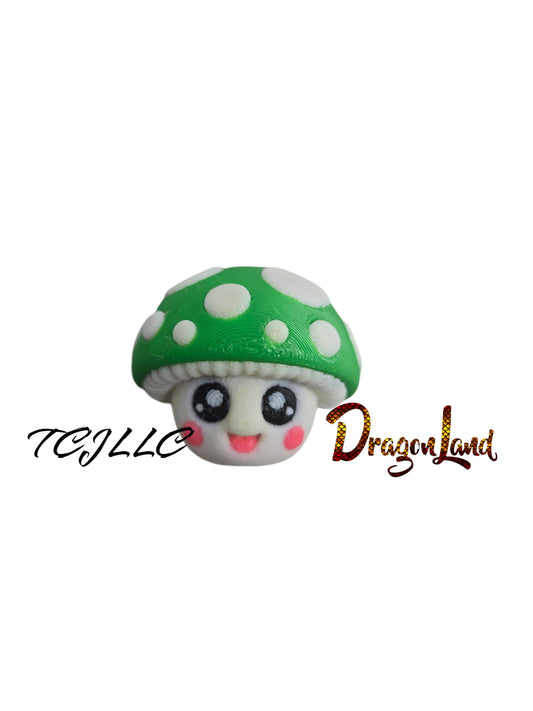 Mushroom Painted Keychain