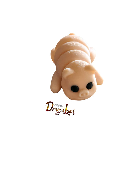 Pig key painted