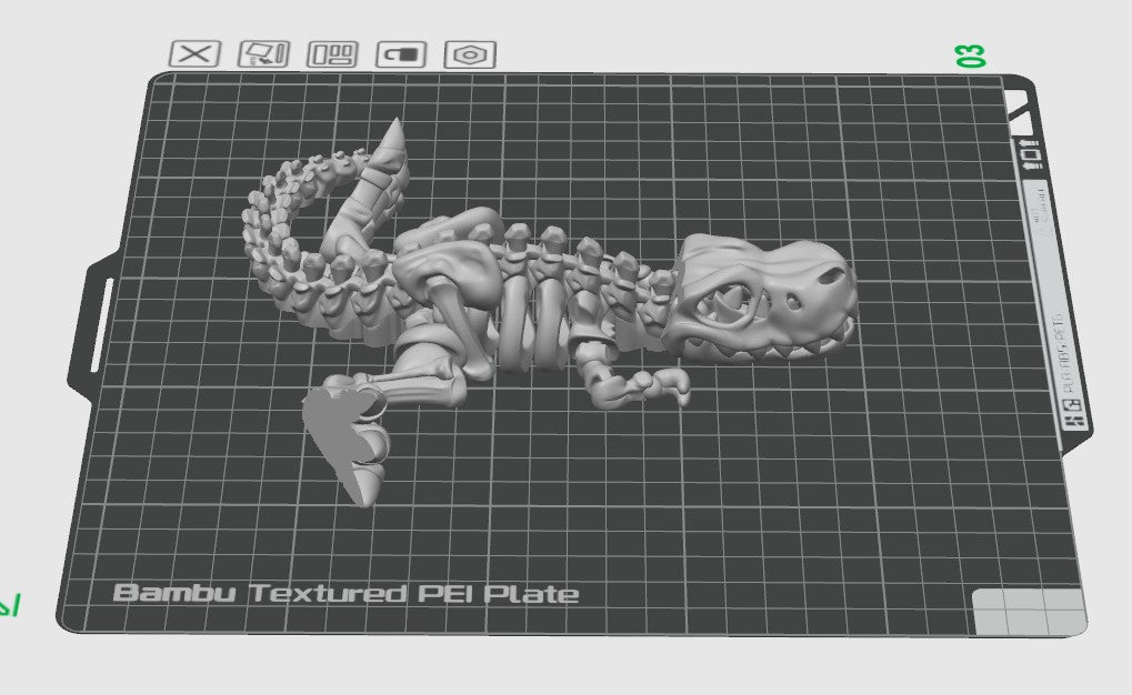 Skeleton Dinosaur Articulating Fidget Toy