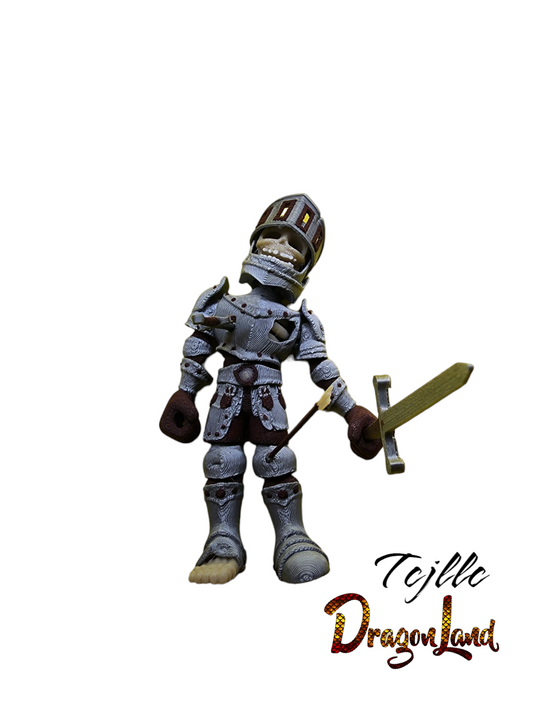 Skeleton Knight Small Painted