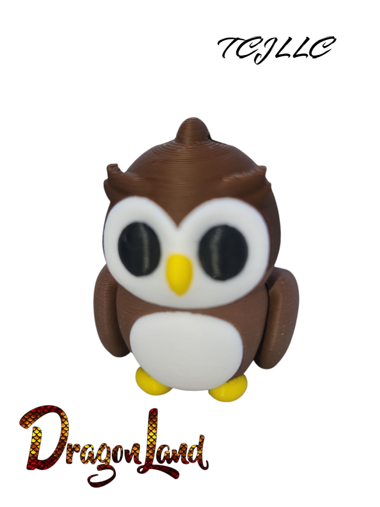 Owl key painted