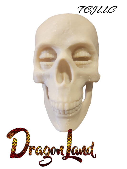 Skull with teeth eyes