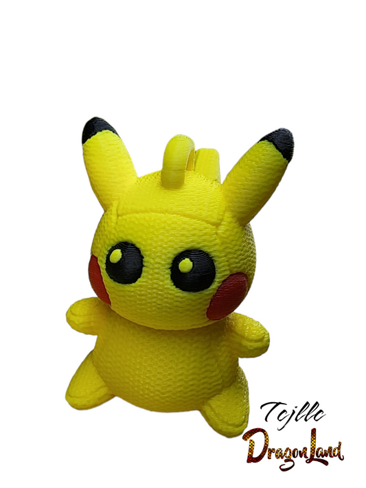 Pikachu Painted Keychain