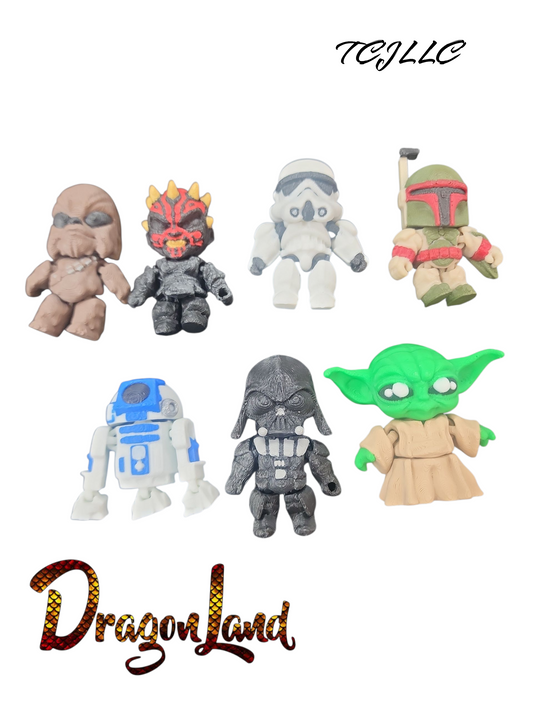 Star Wars painted Mini Characters