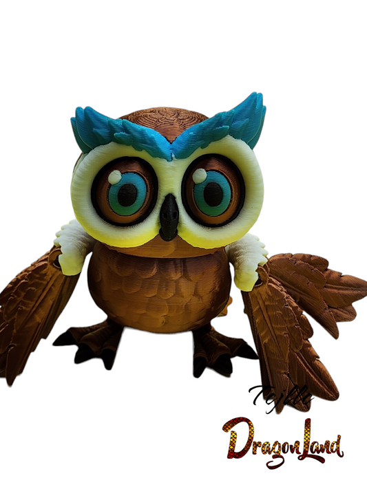 Owl tri color large