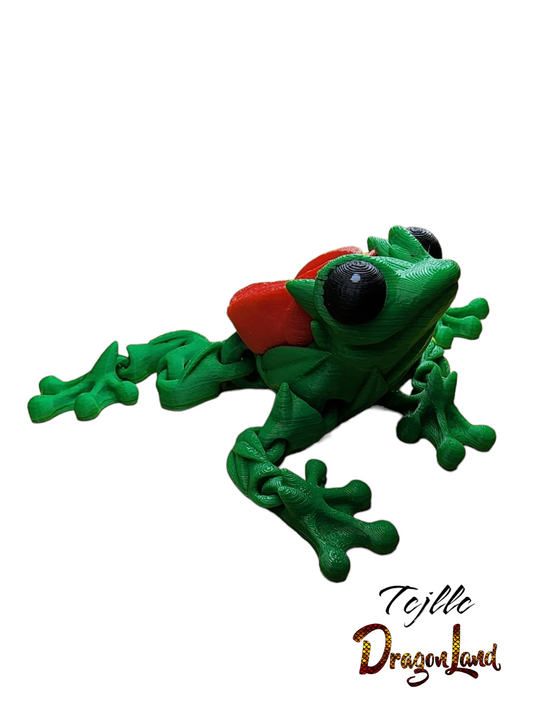 Rose Frog Painted